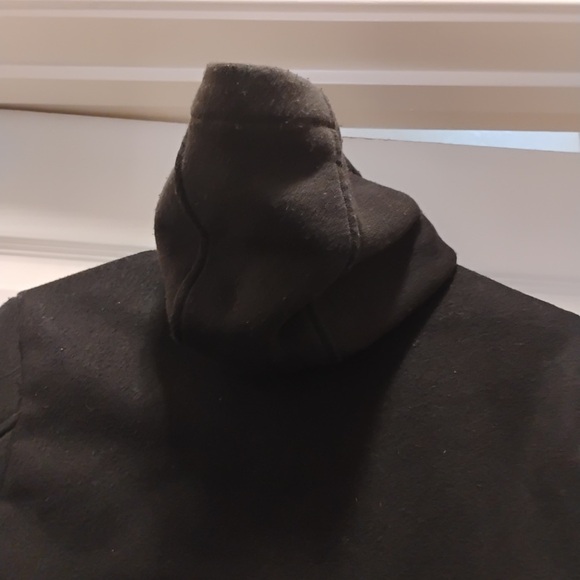 London Fog Black Hooded Jacket Gold Buttons Children’s Winter Coat Size XL14/16 - Picture 5 of 7